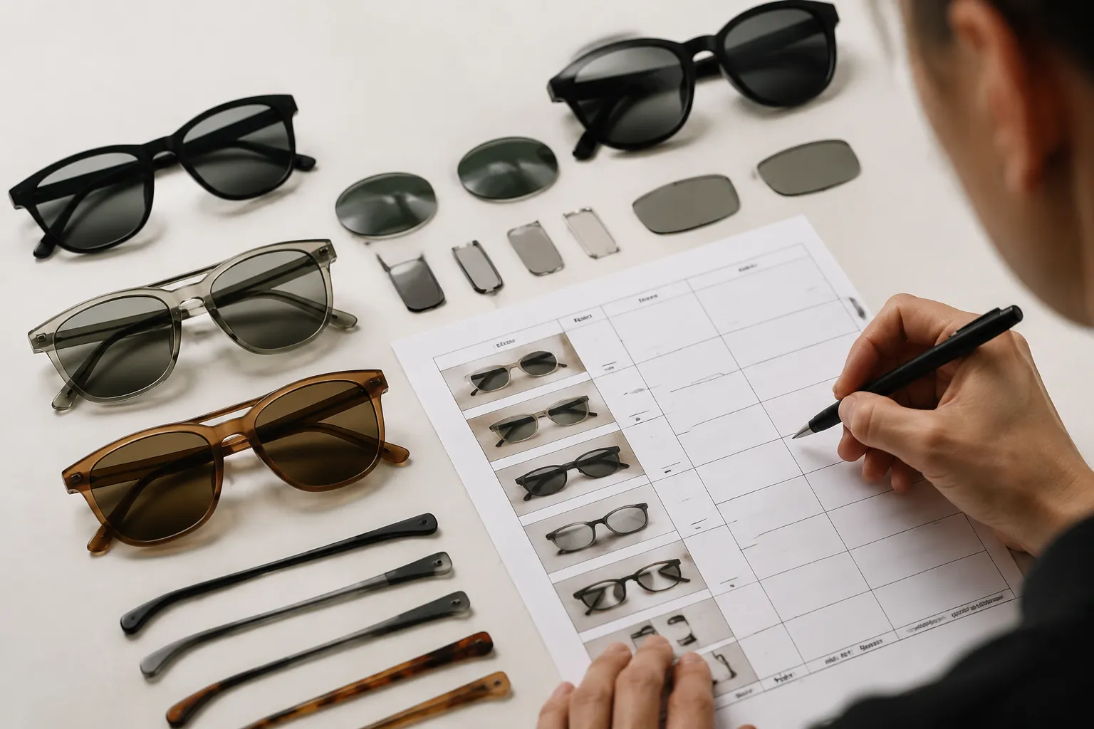 Custom Sunglasses Sample Approval Checklist