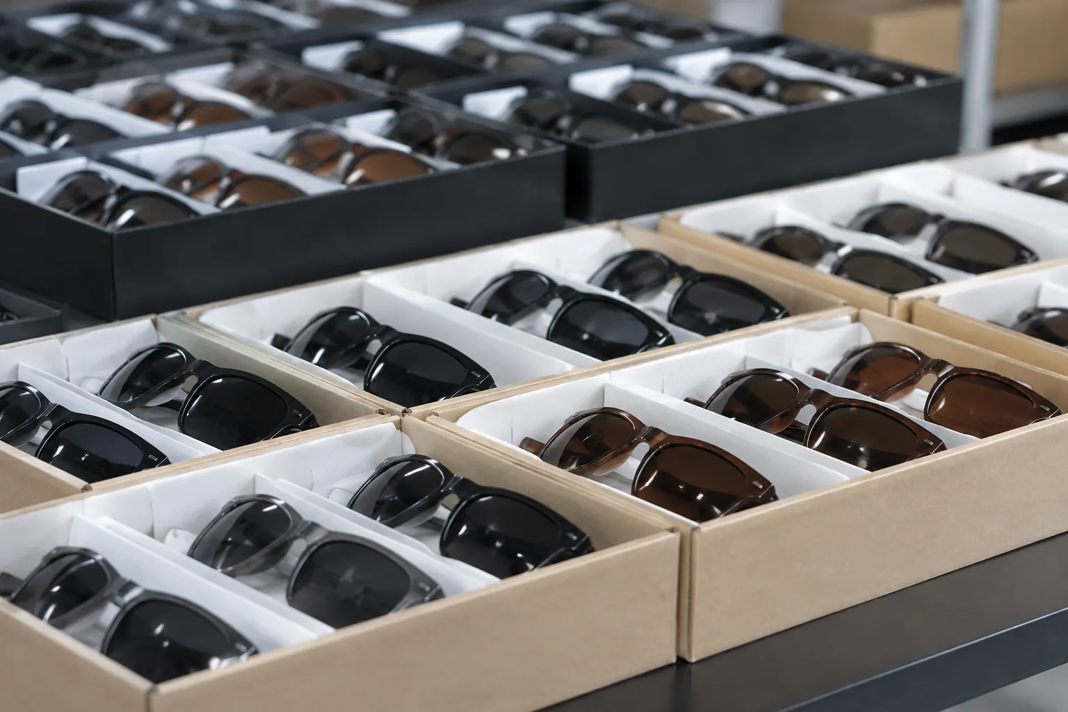 Split 50/300/1000-Pair Sunglasses Orders Without Waste