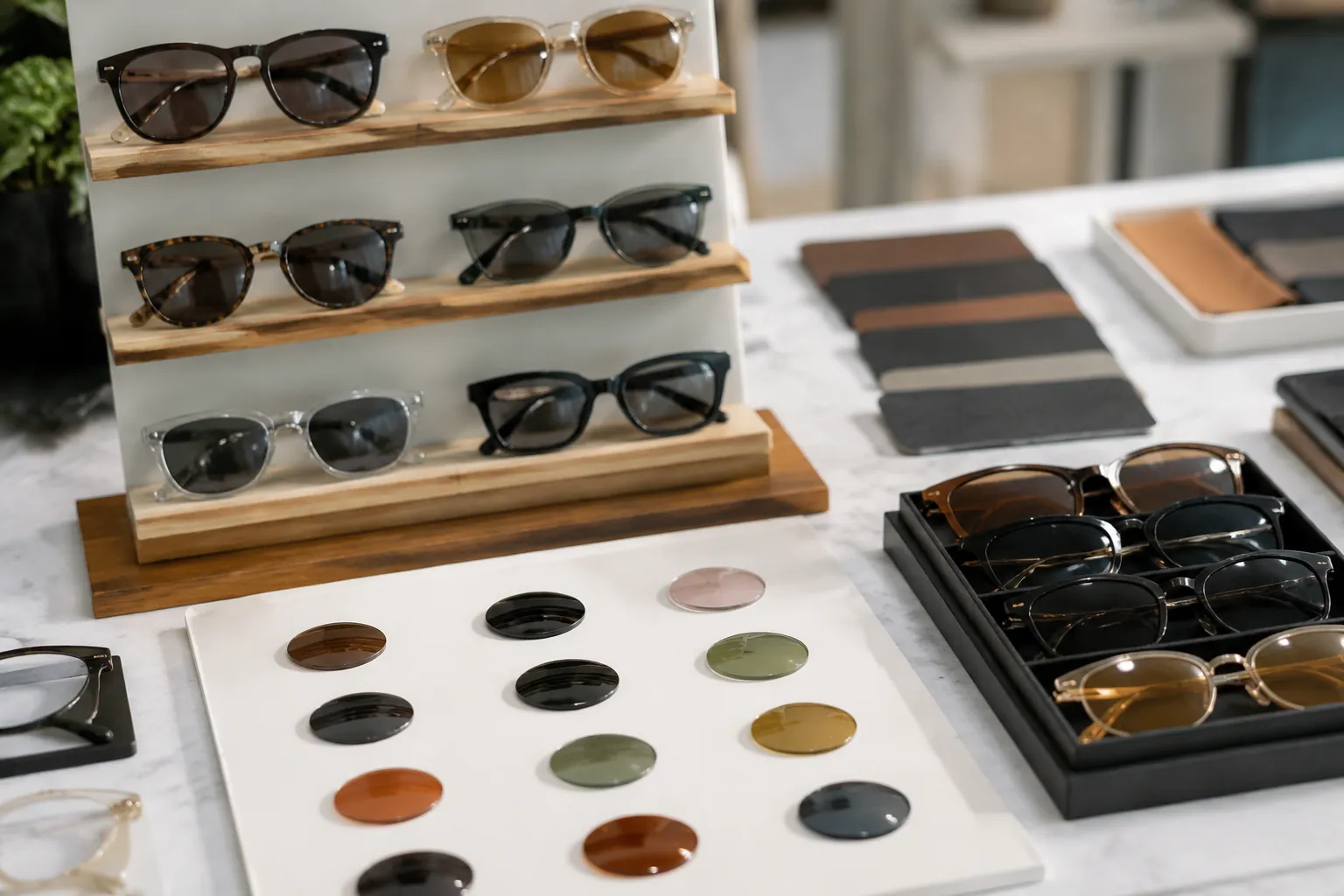 Differentiate Sunglasses With Temple Tips and Core Wires