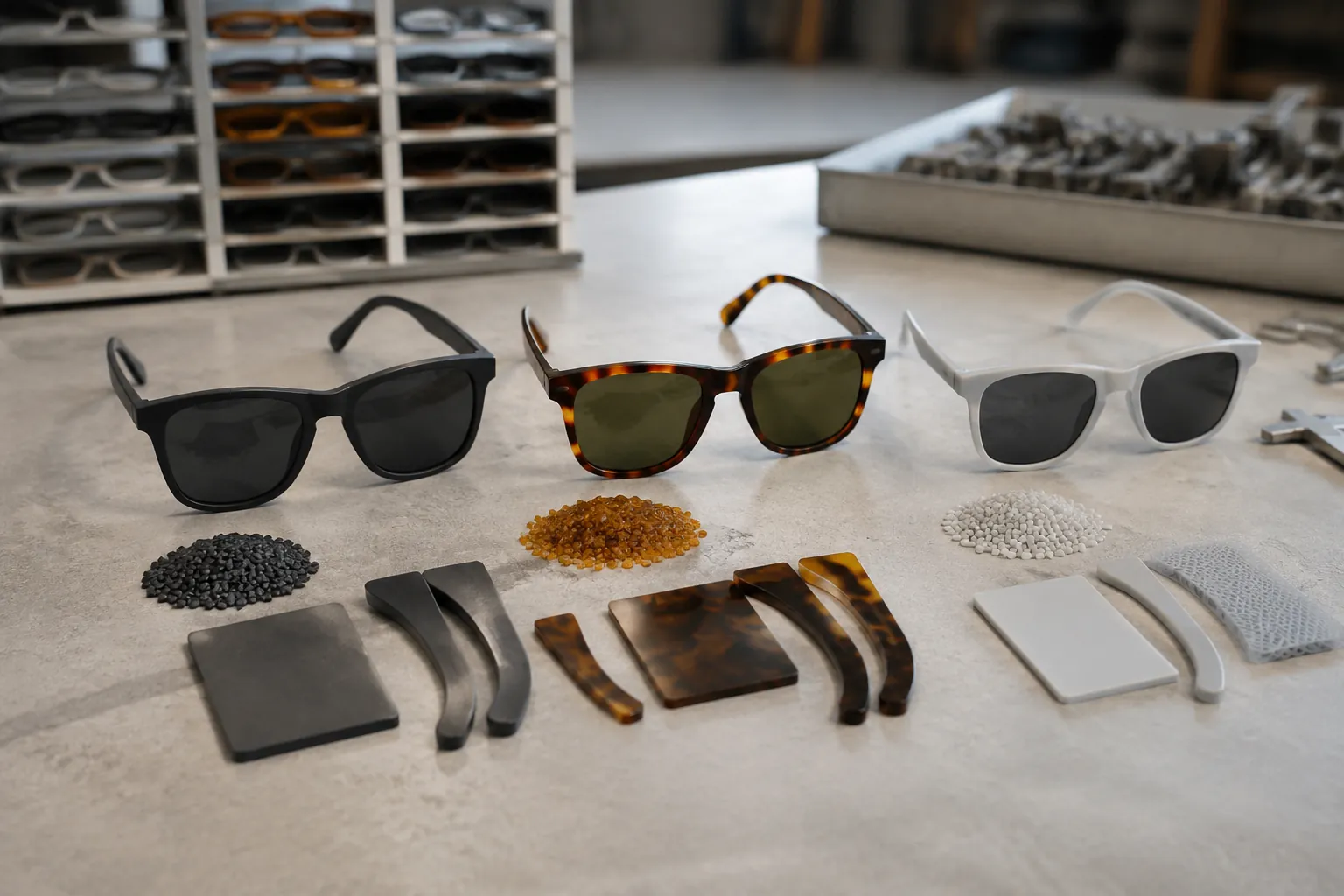 Injection vs Acetate vs 3D-Printed Frames by Volume