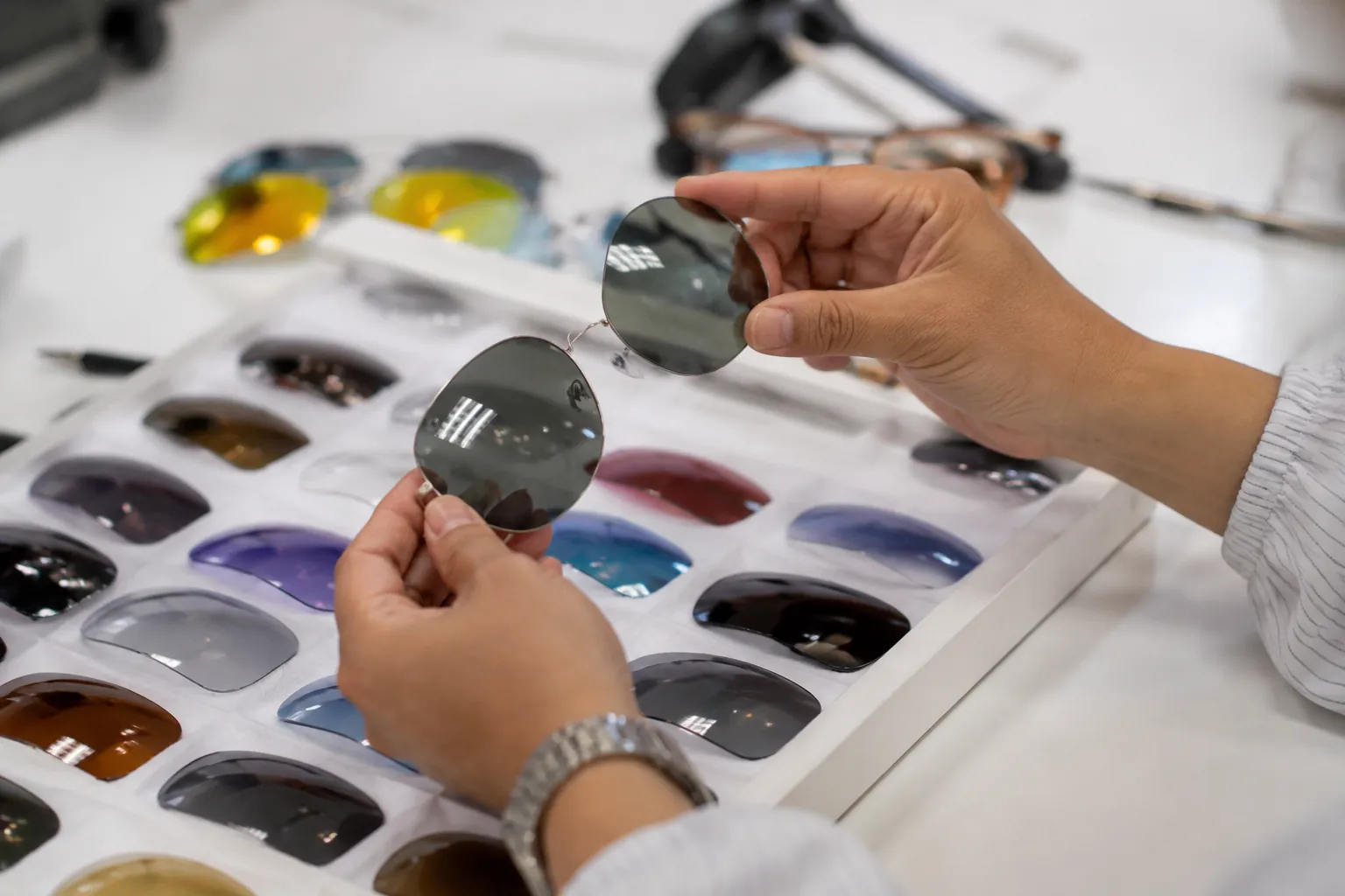 Lens Tint Matching for Sunglasses Reorders