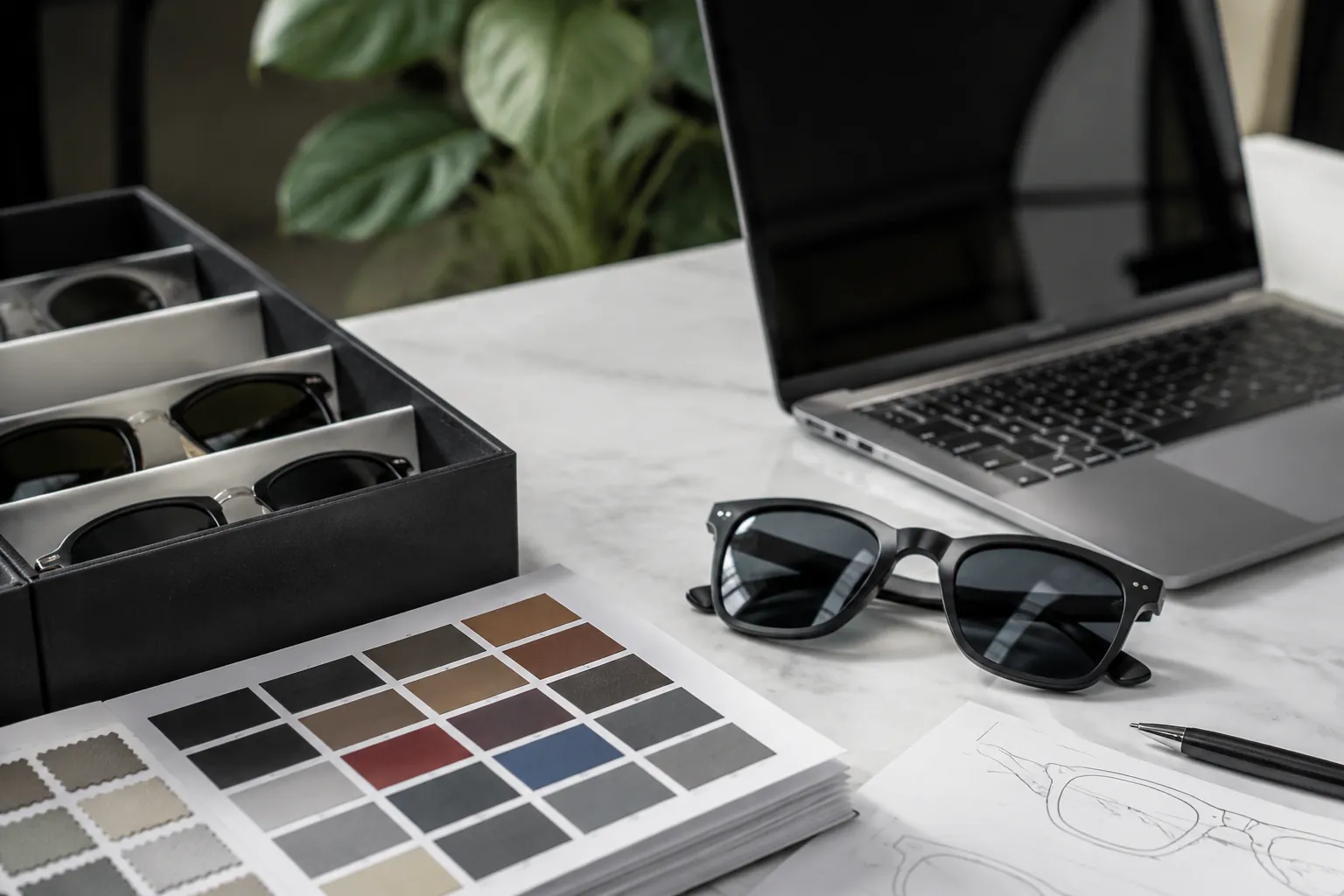 Matte vs Gloss Sunglass Frames by Sales Channel