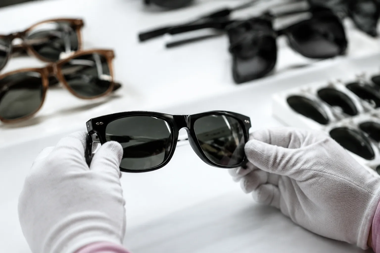 Polarized Sunglasses QC Before Bulk Production