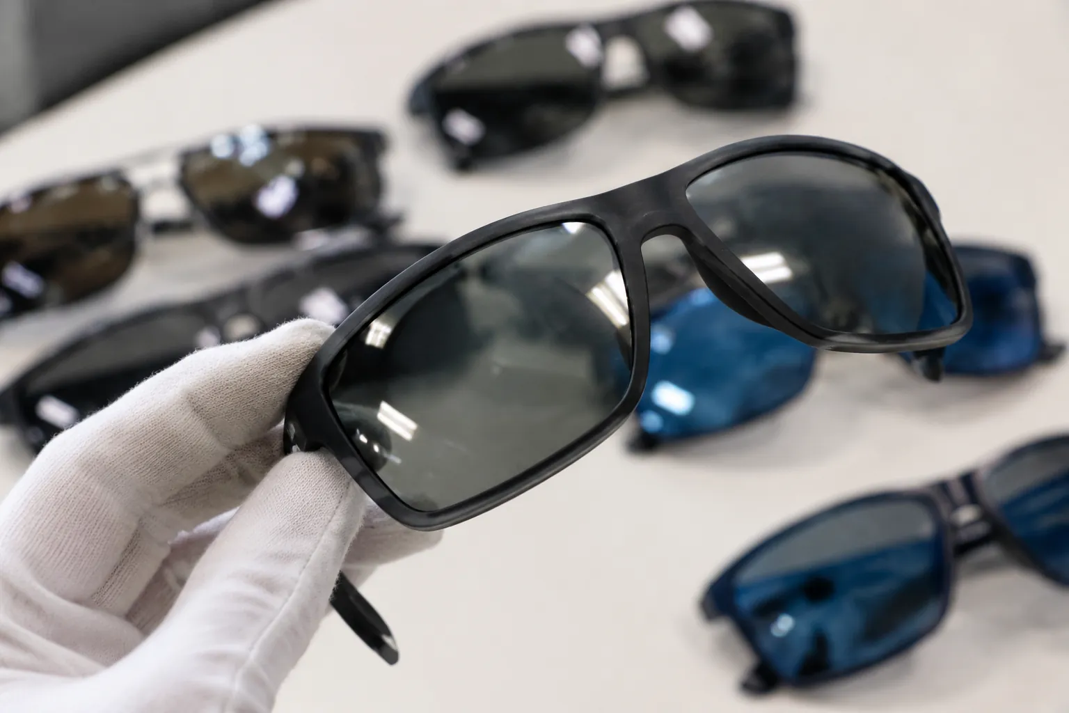 Polarized Sunglasses QC Before Bulk Production