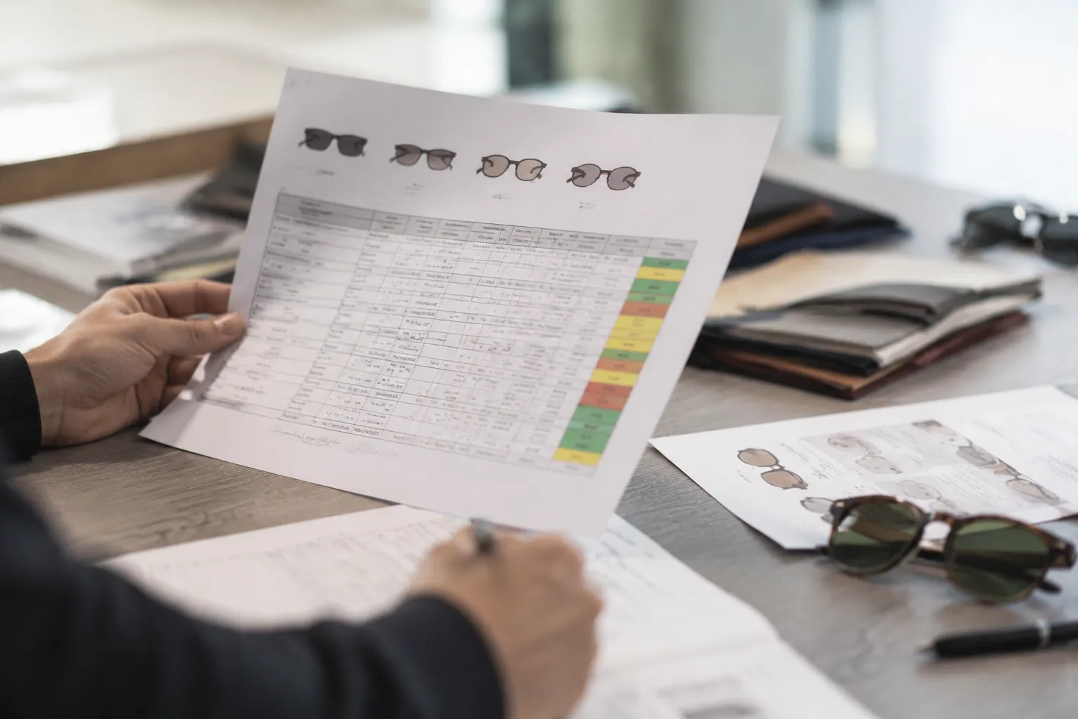 Sunglasses Supplier Scorecard for Importers