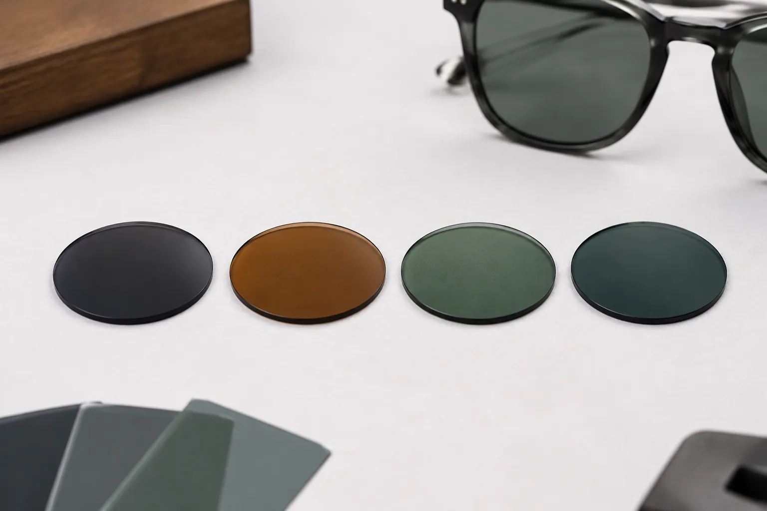 Smoke, Brown, Green, and G15 Lens Selection Guide