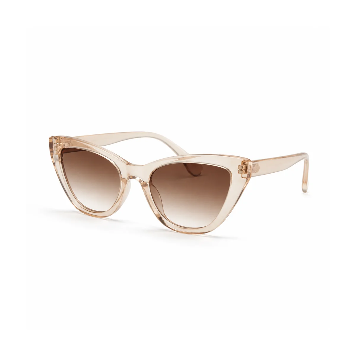 Cat-eye sunglasses material and lens detail photo