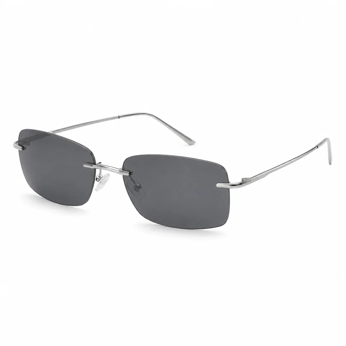 Rimless sunglasses front product photo
