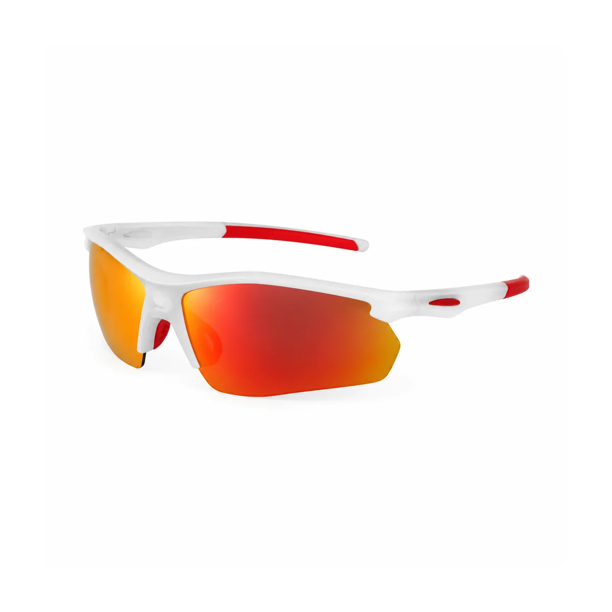 Sport wrap sunglasses material and lens detail photo